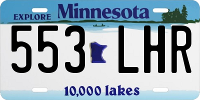 MN license plate 553LHR