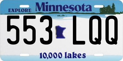 MN license plate 553LQQ