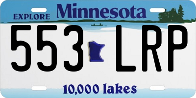 MN license plate 553LRP