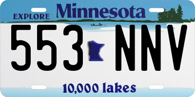 MN license plate 553NNV