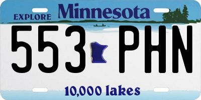 MN license plate 553PHN