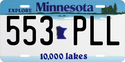MN license plate 553PLL