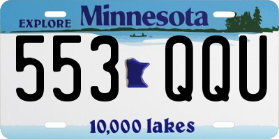 MN license plate 553QQU