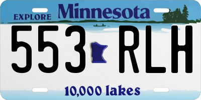 MN license plate 553RLH