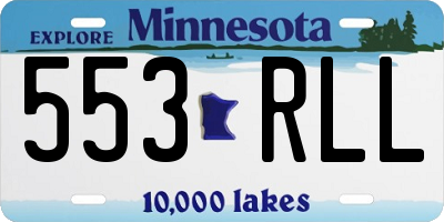 MN license plate 553RLL