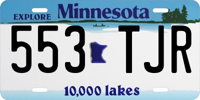 MN license plate 553TJR