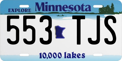 MN license plate 553TJS