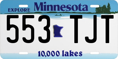 MN license plate 553TJT