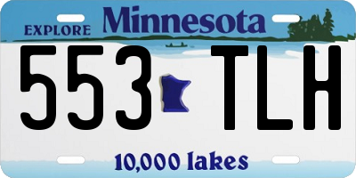 MN license plate 553TLH