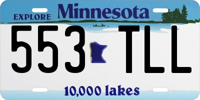 MN license plate 553TLL