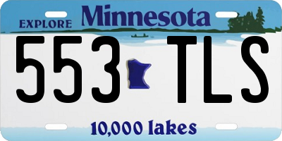 MN license plate 553TLS