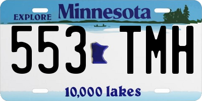 MN license plate 553TMH
