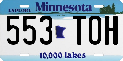 MN license plate 553TOH