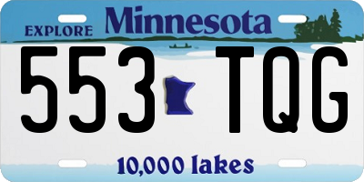 MN license plate 553TQG
