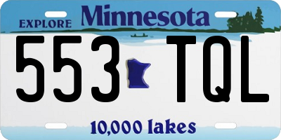 MN license plate 553TQL