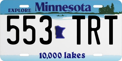 MN license plate 553TRT