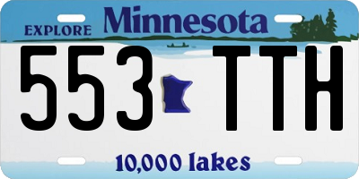 MN license plate 553TTH
