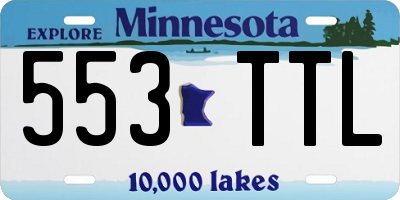 MN license plate 553TTL