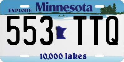 MN license plate 553TTQ