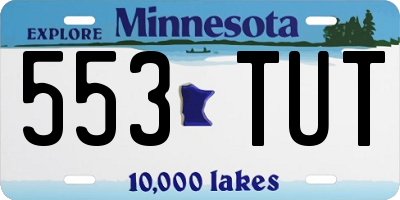 MN license plate 553TUT