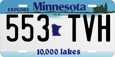 MN license plate 553TVH