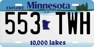 MN license plate 553TWH