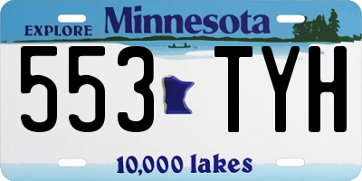 MN license plate 553TYH