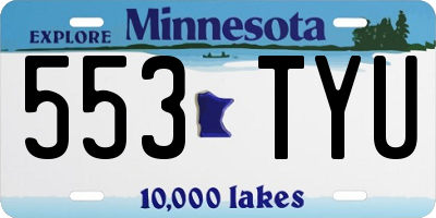 MN license plate 553TYU