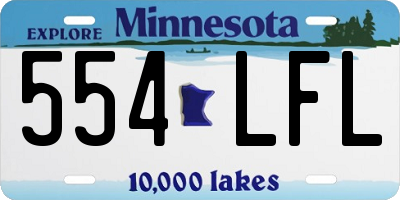 MN license plate 554LFL