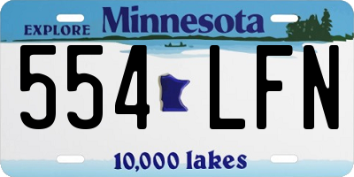 MN license plate 554LFN