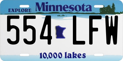 MN license plate 554LFW