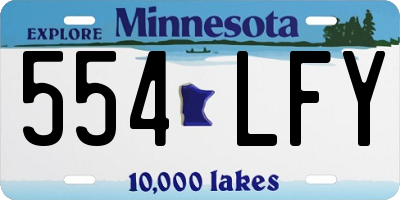 MN license plate 554LFY