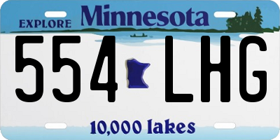 MN license plate 554LHG