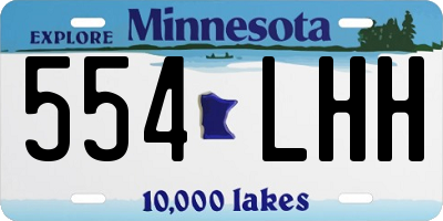 MN license plate 554LHH
