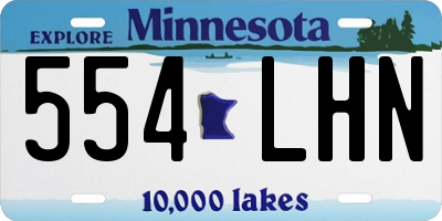 MN license plate 554LHN