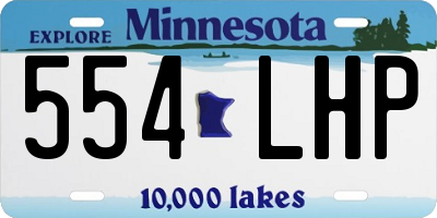 MN license plate 554LHP