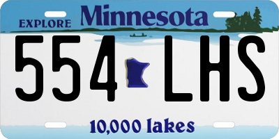 MN license plate 554LHS