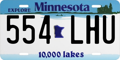 MN license plate 554LHU