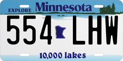 MN license plate 554LHW