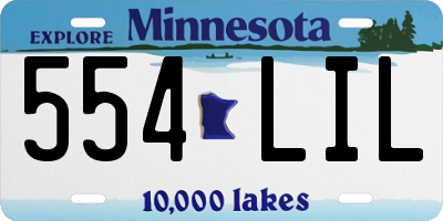MN license plate 554LIL