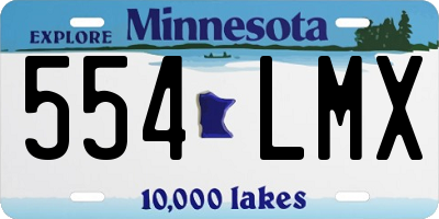 MN license plate 554LMX
