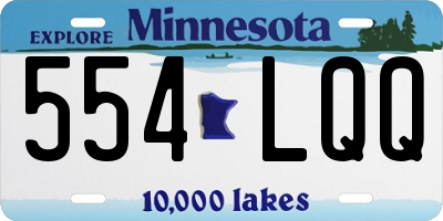 MN license plate 554LQQ