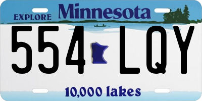 MN license plate 554LQY