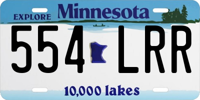 MN license plate 554LRR