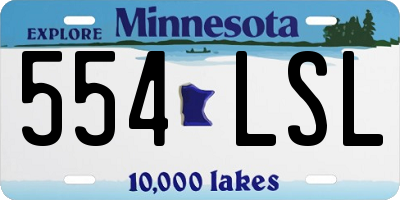 MN license plate 554LSL