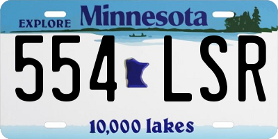 MN license plate 554LSR