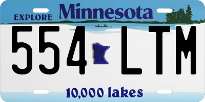 MN license plate 554LTM