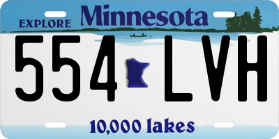 MN license plate 554LVH