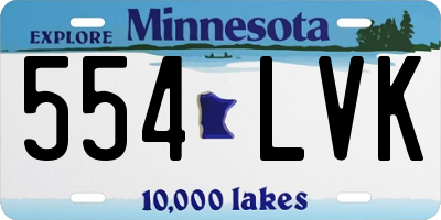 MN license plate 554LVK