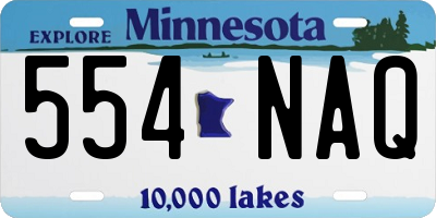 MN license plate 554NAQ